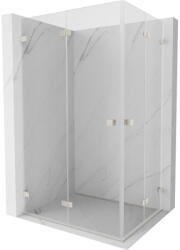 Mexen Lunar-F Duo cabină de duș pliabilă 95 x 75 cm, transparentă, nichel periat - 836-095L-075P-97-00 (836-095L-075P-97-00)