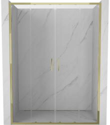 Mexen Exo-S Duo uși de duș duble glisante 140 cm, transparente, aurii - 8152-140-000-50-00 (8152-140-000-50-00)