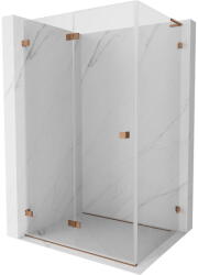 Mexen Lunar-F L cabină de duș pliată stânga 85 x 80 cm, transparentă, aur roz - 836L-085-080-60-00-L (836L-085-080-60-00-L)