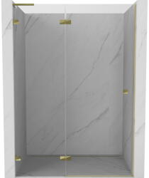 Mexen Lunar L ușă de duș basculantă stânga 140 cm, transparentă, aurie - 834L-140-000-50-00-L (834L-140-000-50-00-L)