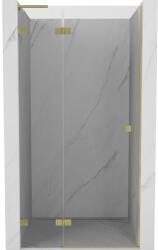 Mexen Lunar L uși de duș batante stânga 115 cm, transparent, auriu periat - 834L-115-000-55-00-L (834L-115-000-55-00-L)