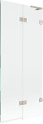 Mexen Lunar L paravan de cadă cu 2 uși dreapta 80 x 150 cm, transparent, nichel periat - 897L-080-100-97-00-P (897L-080-100-97-00-P)