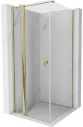 Mexen Mist T cabină de duș batantă 85 x 85 cm, transparentă, aurie - 8A4T-085-085-50-00 (8A4T-085-085-50-00)