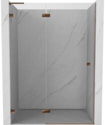 Mexen Lunar L uși de duș batante stânga 140 cm, transparent, aur roz - 834L-140-000-60-00-L (834L-140-000-60-00-L)