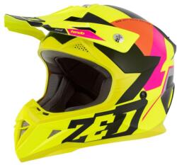 Zed X1.9 Cross Bukósisak (Sárga - Rózsaszín - Narancssárga - Fekete)