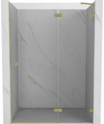 Mexen Lunar uși de duș batante dreapta 135 cm, transparent, aurii periate - 834-135-000-55-00-P (834-135-000-55-00-P)