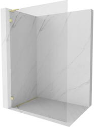 Mexen Lunar L perete de duș Walk-in stânga 60 x 200 cm, transparent 8 mm, auriu periat - 830L-060-000-55-00-L (830L-060-000-55-00-L)