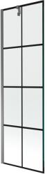 Mexen Next panel de cadă cu un singur panou 60 x 150 cm, grilaj negru, metal pistol - 895-060-000-00-77-95 (895-060-000-00-77-95)