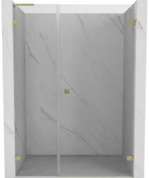 Mexen Lunar-B L ușă de duș cu balamale dreapta 115 cm, transparentă, aurie periată - 832SL-115-050-55-00-P (832SL-115-050-55-00-P)