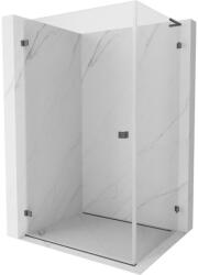 Mexen Lunar-B L cabină de duș cu deschidere stânga 100 x 80 cm, transparent, gri periat - 832L-100-080-66-00-L (832L-100-080-66-00-L)