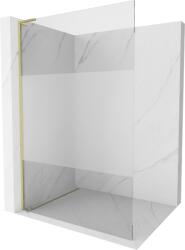 Mexen Kioto L perete de duș Walk-in 120 x 200 cm, transparent/mat, auriu periat - 800-120-103-55-35 (800-120-103-55-35)