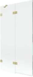 Mexen Lunar paravan cadă cu 2 foi, stânga 100 x 150 cm, transparent, auriu periat - 897-100-100-55-00-L (897-100-100-55-00-L)
