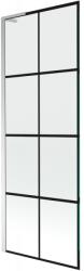 Mexen Next L paravan de cadă cu 1 canat 70 x 150 cm, grilaj negru, crom - 895-070-000-03-77-01 (895-070-000-03-77-01)