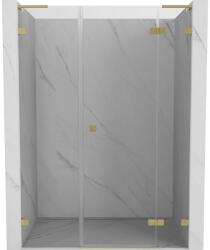 Mexen Lunar L ușă de duș batantă dreaptă 120 cm, transparent, auriu periat - 834SL-120-050-55-00-P (834SL-120-050-55-00-P)