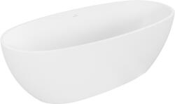 Mexen Torino cadă de baie freestanding din conglomerat 155 x 78 cm, alb mat - 57271557800 (57271557800)