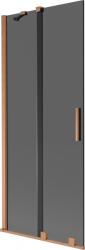Mexen Velar paravan de baie cu 2 uși glisante 80 x 150 cm, grafit, cupru periat - 896-080-000-41-65 (896-080-000-41-65)