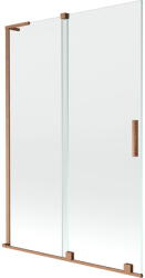 Mexen Velar L paravan duș 2-pliabil, glisant 120 x 150 cm, transparent, cupru periat - 896-120-003-01-65 (896-120-003-01-65)