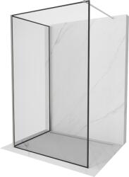 Mexen Kioto Panou de duș Walk-in 130 x 120 cm, cadru negru, nichel periat - 800-130-212-97-70-120 (800-130-212-97-70-120)