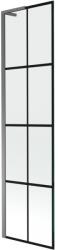 Mexen Next L paravan cadă de baie cu 1 panou, 50 x 150 cm, grilaj negru, metal armat - 895-050-000-03-77-95 (895-050-000-03-77-95)