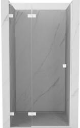 Mexen Lunar L uși de duș batante stânga 80 cm, transparent, alb - 834L-080-000-20-00-L (834L-080-000-20-00-L)
