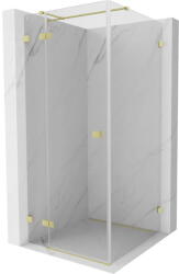 Mexen Lunar T cabină de duș cu deschidere spre stânga 120 x 120 cm, transparentă, auriu periat - 834T-120-120-55-00-L (834T-120-120-55-00-L)