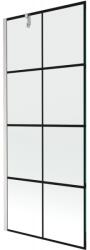 Mexen Next paravan de baie cu 1 panou 80 x 150 cm, grilaj negru, nichel periat - 895-080-000-00-77-97 (895-080-000-00-77-97)