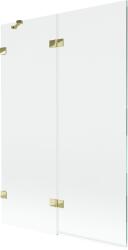 Mexen Lunar paravan baie cu 2 canaturi stânga 120 x 150 cm, transparent, auriu - 897-120-100-50-00-L (897-120-100-50-00-L)