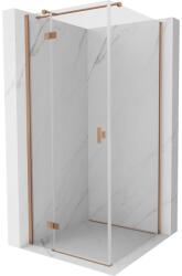 Mexen Mist-H T cabină de duș pivotantă stânga 90 x 90 cm, transparent, cupru periat - 8A5T-090-090-65-00-L (8A5T-090-090-65-00-L)