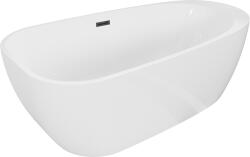 Mexen Giada cadă de baie freestanding 170 x 90 cm, alb lucios, preaplin negru - 52741709000-70 (52741709000-70)