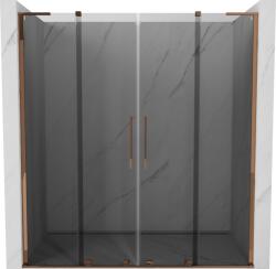 Mexen Velar L Duo uși de duș glisante 180 cm, grafit, aur roz - 871-180-003-42-60 (871-180-003-42-60)