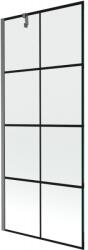 Mexen Next paravan pentru cadă, 1 panou, 80 x 150 cm, grilaj negru, gri armă periat - 895-080-000-00-77-66 (895-080-000-00-77-66)