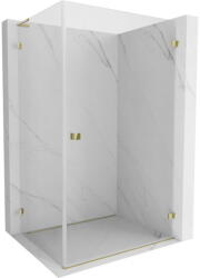 Mexen Lunar-B L cabină de duș cu balamale dreapta 100 x 80 cm, transparent, aurie - 832L-100-080-50-00-P (832L-100-080-50-00-P)