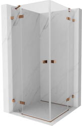 Mexen Lunar Duo cabină de duș batantă 120 x 120 cm, transparentă, aur roz - 834-120L-120P-60-00 (834-120L-120P-60-00)