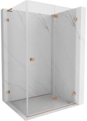 Mexen Lunar-F L cabină de duș pliabilă dreapta 85 x 80 cm, transparent, cupru periat - 836L-085-080-65-00-P (836L-085-080-65-00-P)