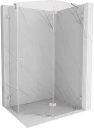 Mexen Lunar cabina de duș pentagonală cu deschidere pe dreapta 100 x 80 cm, transparent, nichel periat - 831-100P-080L-97-00-P (831-100P-080L-97-00-P)
