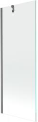 Mexen Next paravan de cadă cu 1 canat 70 x 150 cm, transparent, gri armat periat - 895-070-000-00-00-66 (895-070-000-00-00-66)