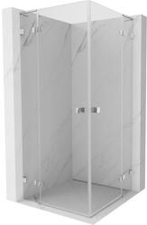 Mexen Lunar L Duo cabină de duș cu balamale 90 x 90 cm, transparent, crom - 834L-090L-090P-01-00 (834L-090L-090P-01-00)