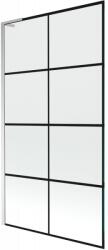 Mexen Next L paravan de baie cu 1 ușă 100 x 150 cm, grilaj negru, crom - 895-100-000-03-77-01 (895-100-000-03-77-01)