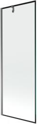 Mexen Next paravan de cadă 1-panou 70 x 150 cm, ramă neagră, gun metal - 895-070-000-00-70-95 (895-070-000-00-70-95)
