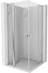 Mexen Mist L Duo cabină de duș batantă 90 x 90 cm, transparent, crom - 8A4L-090-090-01-00 (8A4L-090-090-01-00)