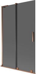 Mexen Velar L paravan de cadă cu 2 uși glisante 110 x 150 cm, grafit, aur roz - 896-110-003-41-60 (896-110-003-41-60)