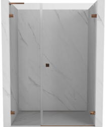 Mexen Lunar-B L ușă de duș cu balamale dreapta 145 cm, transparent, aur roz - 832SL-145-050-60-00-P (832SL-145-050-60-00-P)