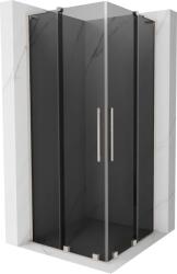 Mexen Velar L Duo cabină de duș glisantă 90 x 90 cm, grafit, nichel periat - 871-090-090-02-43-97 (871-090-090-02-43-97)