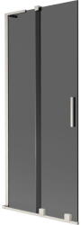 Mexen Velar L paravan de cadă cu 2 uși glisante 85 x 150 cm, grafit, nichel periat - 896-085-003-41-97 (896-085-003-41-97)