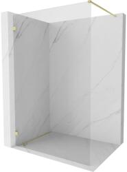 Mexen Lunar panou de duș Walk-in stânga 150 x 200 cm, transparent 8 mm, auriu periat - 830-150-000-55-00-L (830-150-000-55-00-L)