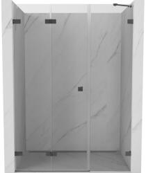 Mexen Lunar-F ușă de duș pliabilă stânga 115 cm, transparentă, gri pistol periat - 836S-115-050-66-00-L (836S-115-050-66-00-L)