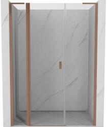 Mexen Mist L ușă de duș batantă 155 cm, transparentă, cupru periat - 8A4L-155-001-65-00 (8A4L-155-001-65-00)