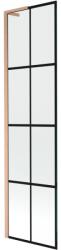 Mexen Next L paravan de duș cu 1 panou, 50 x 150 cm, grilaj negru, cupru periat - 895-050-000-03-77-65 (895-050-000-03-77-65)