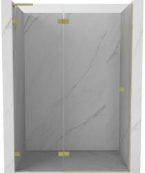 Mexen Lunar L ușile de duș pivotante stânga 140 cm, transparente, aurii periate - 834L-140-000-55-00-L (834L-140-000-55-00-L)