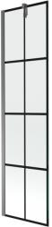 Mexen Next paravan de baie cu 1 panou 50 x 150 cm, grilaj negru, gun metal - 895-050-000-00-77-95 (895-050-000-00-77-95)